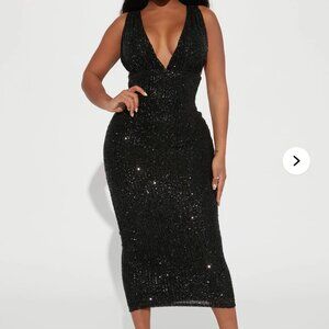 Midi sequin dress